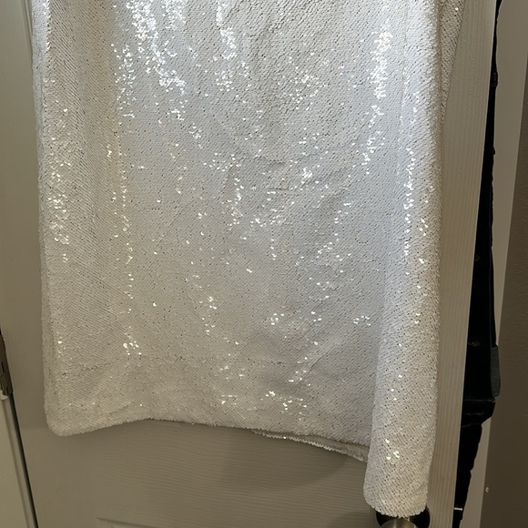 Madewell White Sequin Dress - Picture 7 of 10